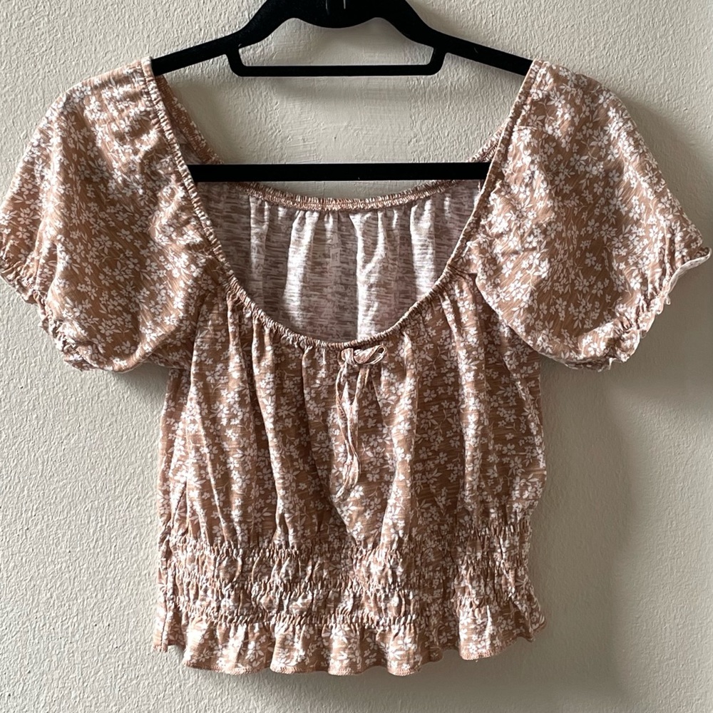 PacSun Me to We Brown Floral Top - Size Small